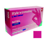 Rukavice NITRIL "L" růžové