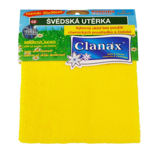 Švédská utěrka 30x30, 205g žlutá