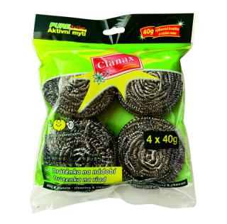 Drátěnka kov 4ks 40g NEREZ