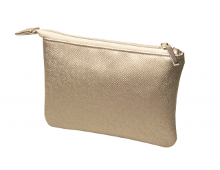 Kosmetická kabelka střední 19x13,5cm, zlatá NA03